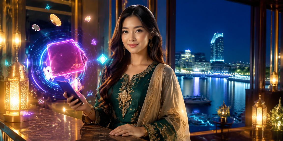 Aplikasi kasino Malaysia bertema Hari Raya dengan permainan slot di platform hoki